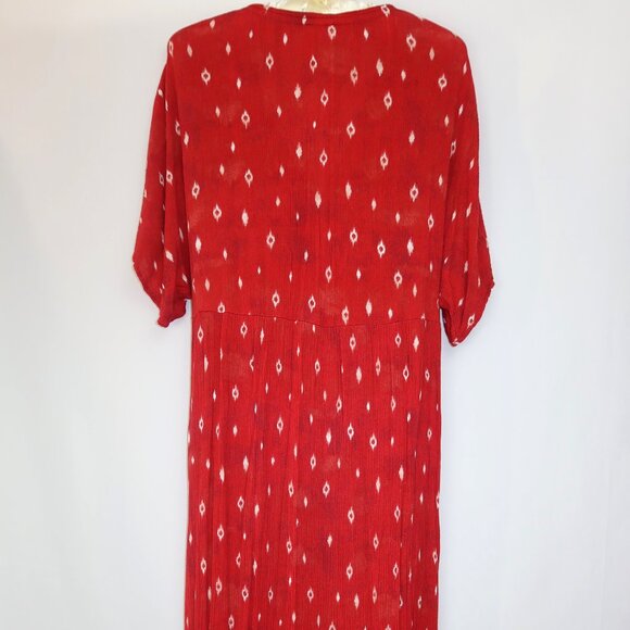 Knox Rose Midi Dress Sz S Coastal Boho Beach Western Cottagecore Prairie Batwing - Picture 5 of 12